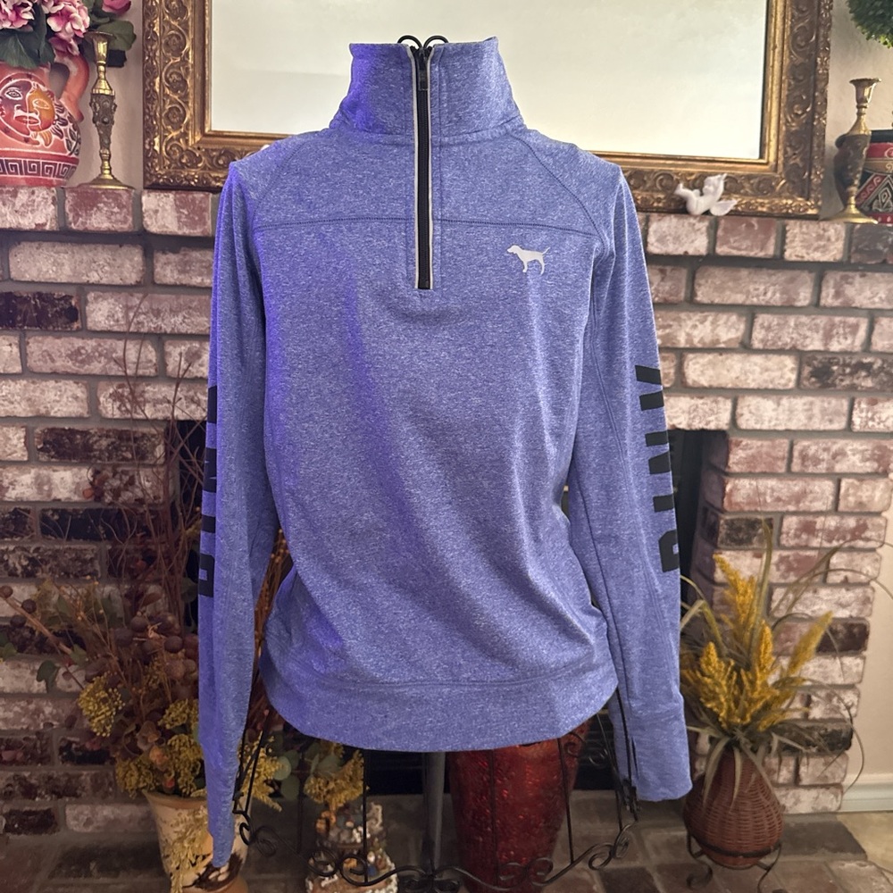 NWOT PINK Women’s Purple 1/4 Zip Athletic Pullover Sweatshirt Sz XS
